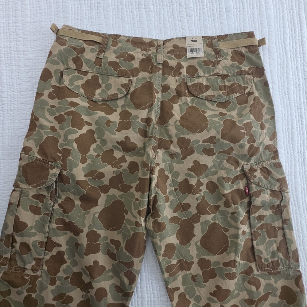 Levi's‎ XX Cargo Baggy Camo Pants Men's 36x32 100% Cotton NEW Utility NWT 6 Pkts - Picture 5 of 16